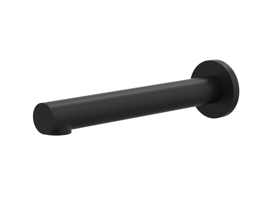 PAR Taps Lugano Bath Wall Fixed 200mm - Matt Black (D22.023.2.34)