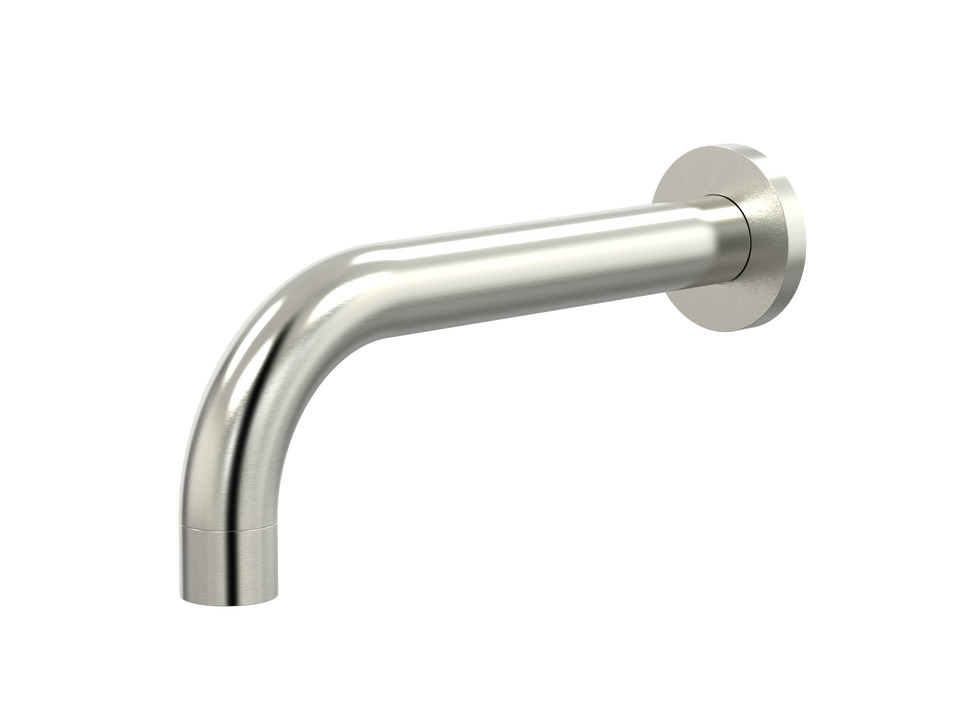 PAR Taps Lugano Bath Wall Fixed 90 degree 250mm - Brushed Nickel (D22.023.6.25)