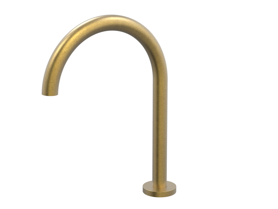 PAR Taps Lugano Sink Hob Swivel - Rumbled Brass (D22.032.1.40)