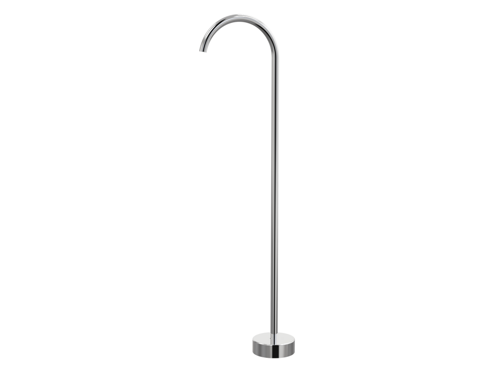 PAR Taps Lugano Floor Filler Fixed 250mm - Chrome (D22.051.1.01)