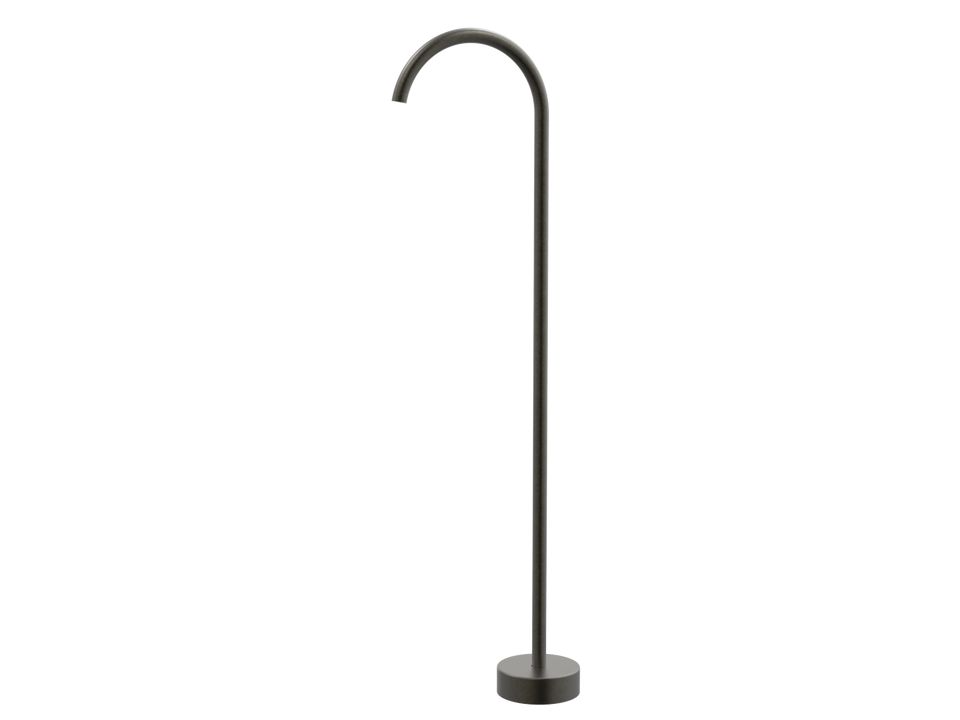 PAR Taps Lugano Floor Filler Fixed 250mm - Volcanic Grey (D22.051.1.54)