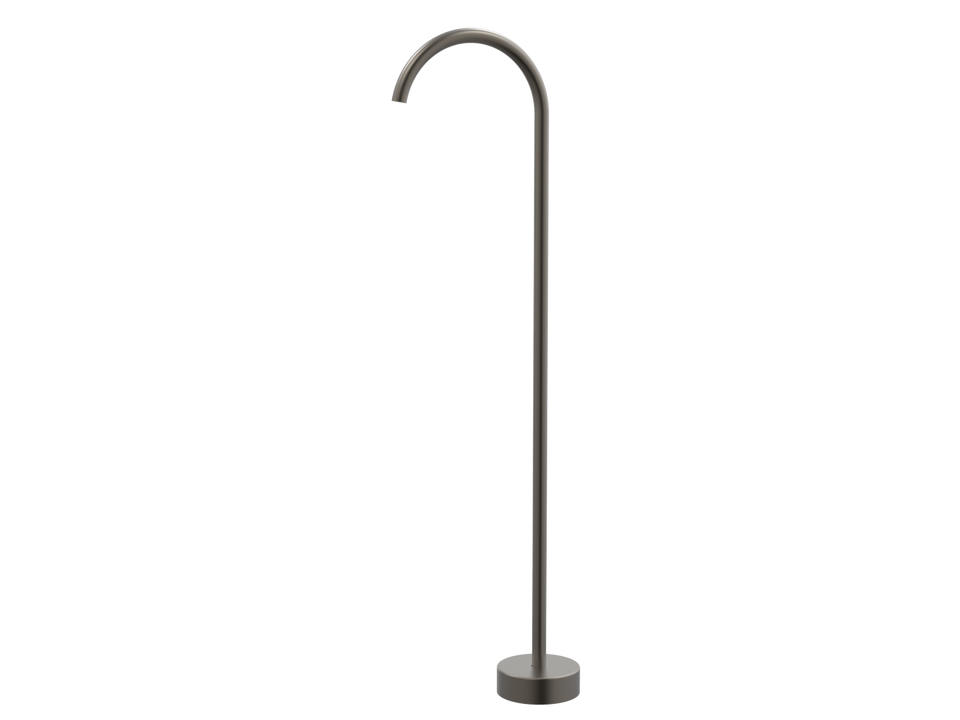 PAR Taps Lugano Floor Filler Fixed 250mm - Gunmetal (D22.051.1.23)