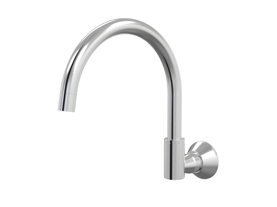 PAR Taps Forme Spa Wall Swivel - Brushed Chrome (D27.044.1.02)