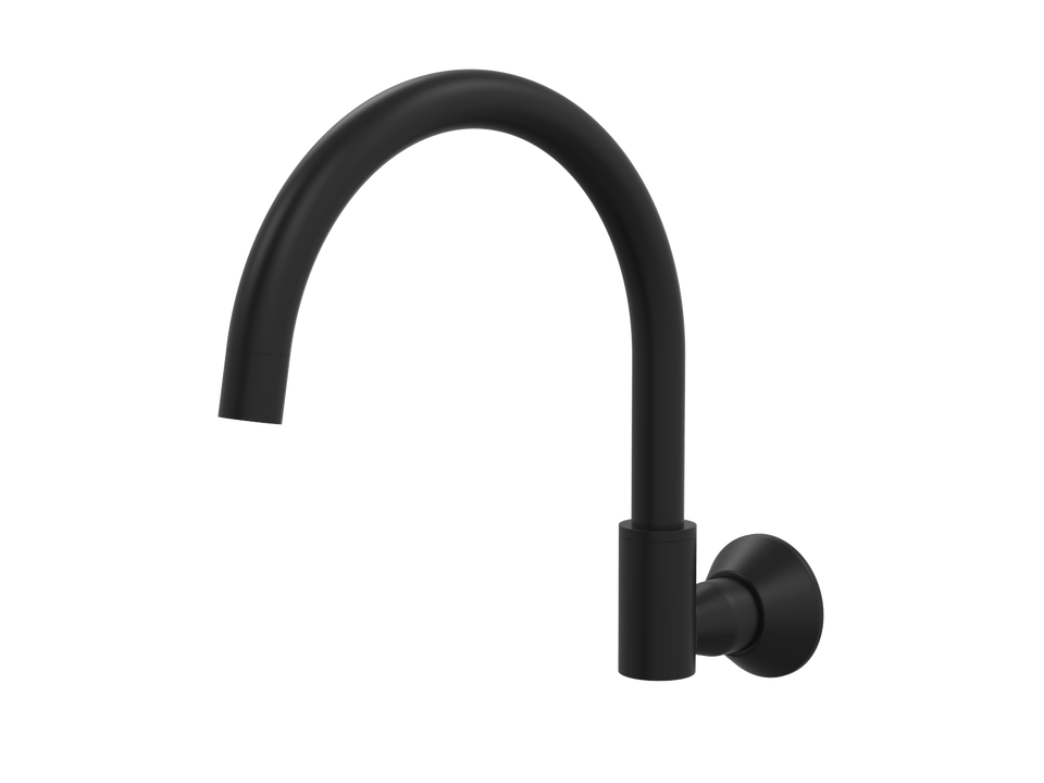 PAR Taps Forme Spa Wall Swivel - Matt Black (D27.044.1.34)