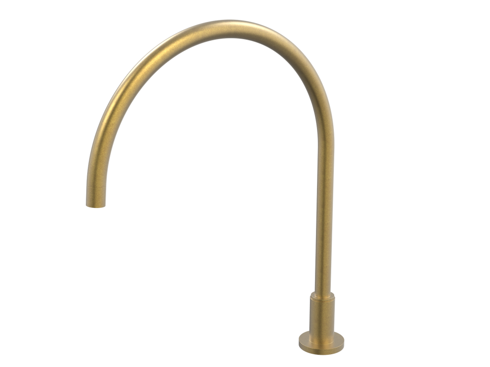 PAR Taps Portsea Spa Hob Swivel X/Large Outlet - Rumbled Brass (D29.042.2.40)
