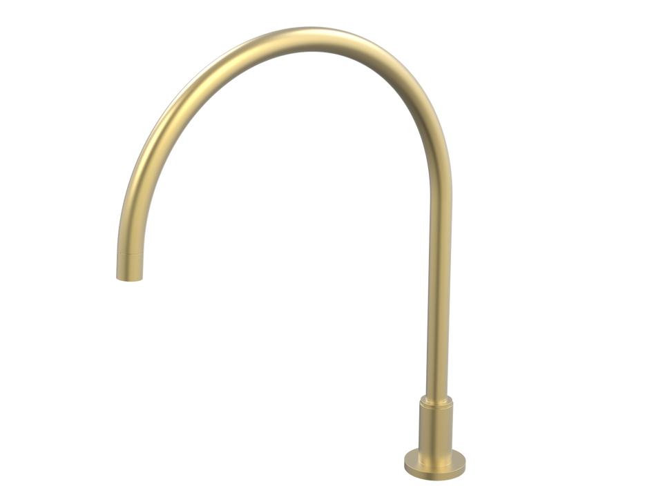 PAR Taps Portsea Spa Hob Swivel X/Large Outlet - Brushed Brass (D29.042.2.41)