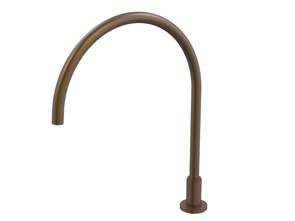 PAR Taps Portsea Spa Hob Swivel X/Large Outlet - Native Brass (D29.042.2.45)