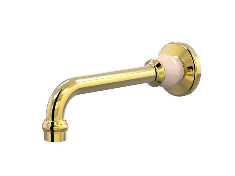 PAR Taps Tudor Basin Wall Fixed 250mm - Gold / Apricot (D31.013.3.15)