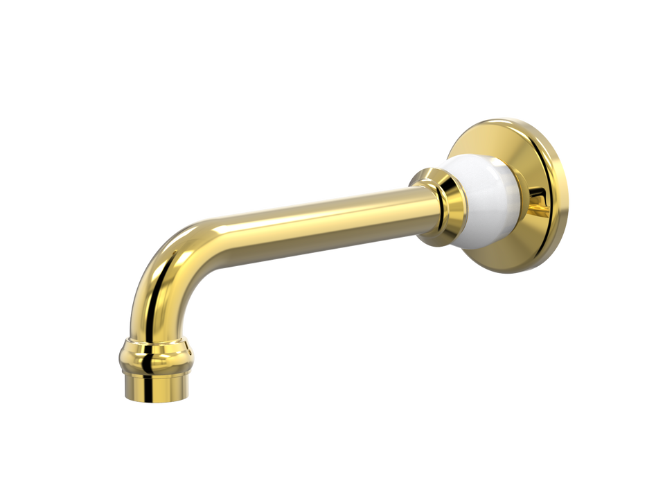PAR Taps Tudor Basin Wall Fixed 200mm - Gold / White (D31.013.1.13)