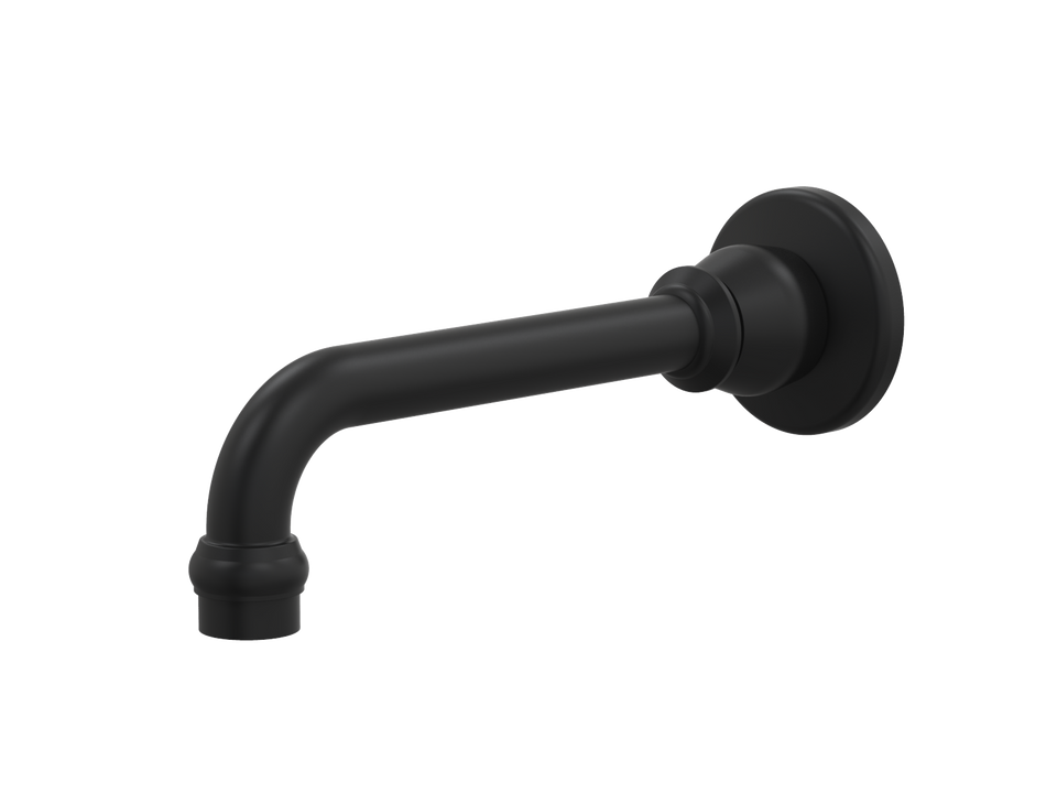 PAR Taps Tudor Bath Wall Fixed 200mm - Matt Black (D31.023.2.34)