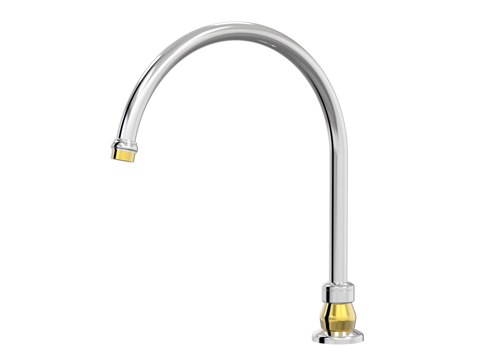 PAR Taps Tudor Sink Hob Swivel X/Large - Chrome / Gold (D31.032.2.10)