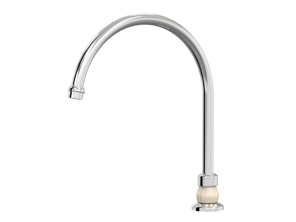 PAR Taps Tudor Sink Hob Swivel X/Large - Chrome / Ivory (D31.032.2.04)