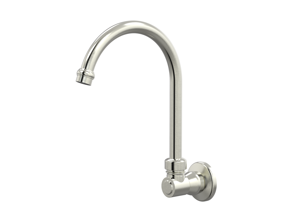 PAR Taps Tudor Sink Wall Swivel - Brushed Nickel (D31.034.1.25)