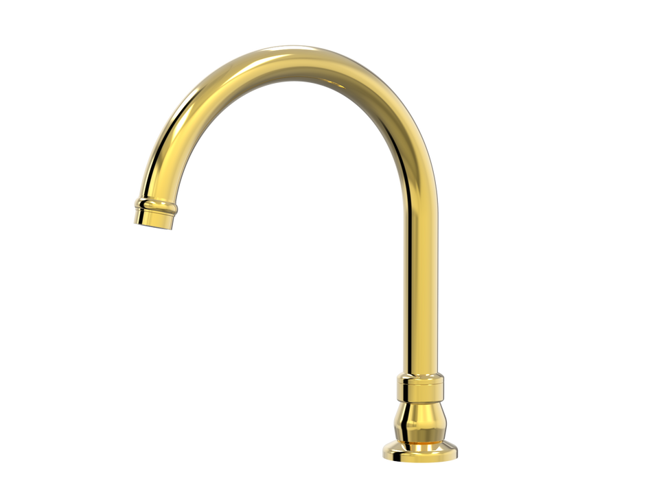 PAR Taps Tudor Spa Hob Swivel - 23k Gold (D31.042.1.11)