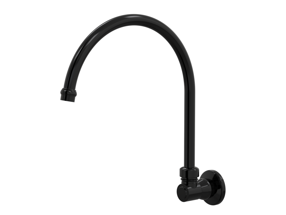PAR Taps Tudor Spa Wall Swivel X/Large - Midnight Black (D31.044.2.32)