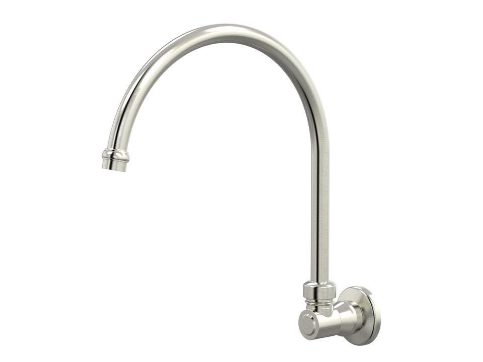 PAR Taps Tudor Spa Wall Swivel X/Large - Brushed Nickel (D31.044.2.25)