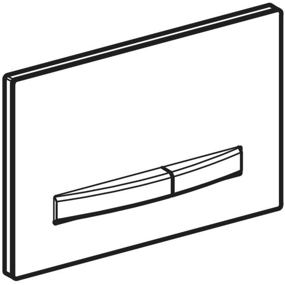 115.788.11.2 | Geberit Sigma50 actuator plate, square, dual flush, metal colour chrome-plated