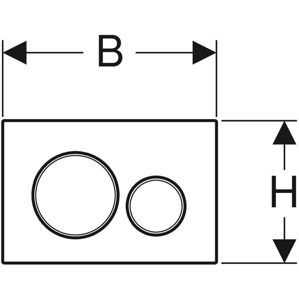 115.882.KH.1 | Geberit Sigma20 actuator plate, round, dual flush