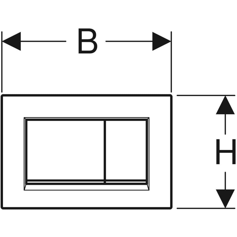 115.883.KK.1 | Geberit Sigma20 actuator plate, square, dual flush