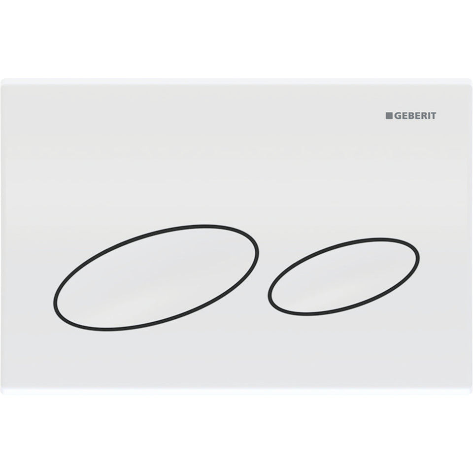 115.228.11.1 | Geberit Kappa20 actuator plate, oval, for dual flush