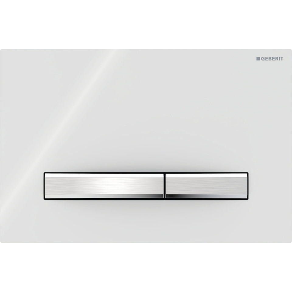 115.788.11.2 | Geberit Sigma50 actuator plate, square, dual flush, metal colour chrome-plated