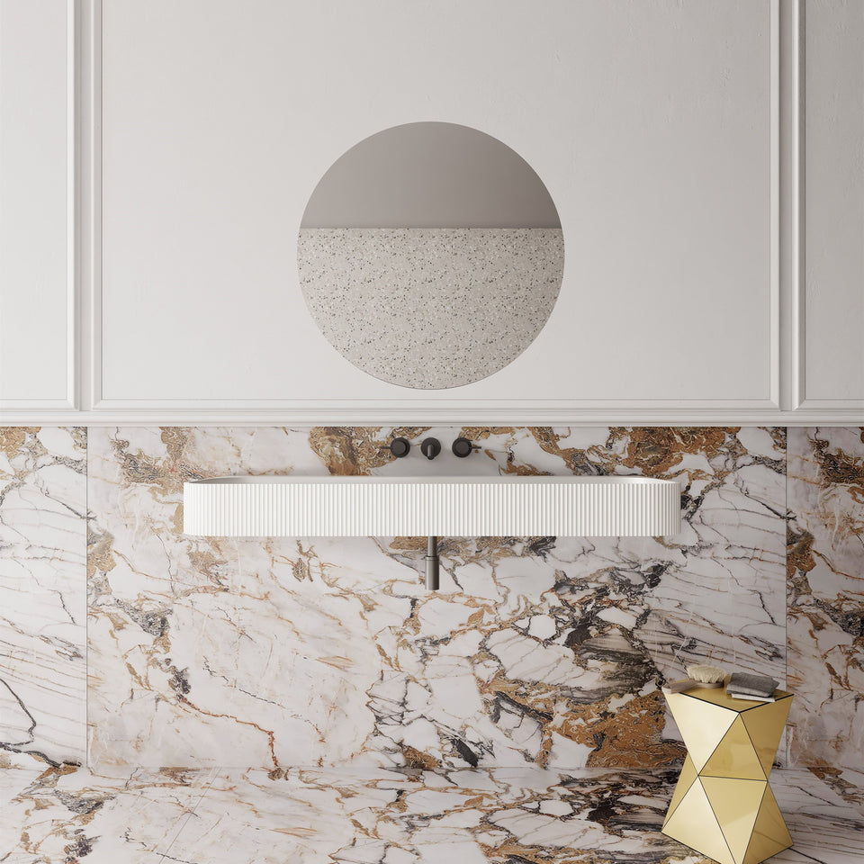 Cassa Design V-Groove Wall Hung Basin - 1200X460X120mm (VG1246)
