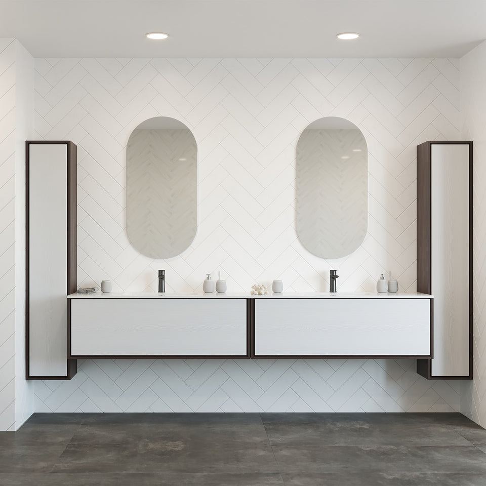 Ablaze DP5010GT Pill Shape Polished Edge Mirror Glue-to-Wall (DP5010GT) 5