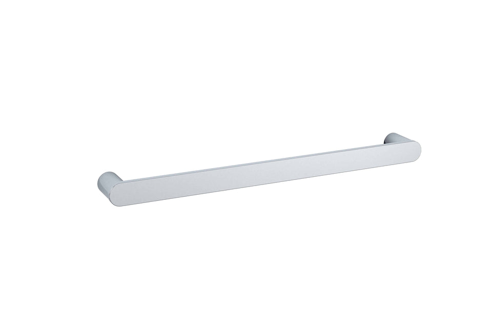 Thermogroup Flat Pill Single Bar Heated Towel Rail - Polished Stainless Steel (DSP6)