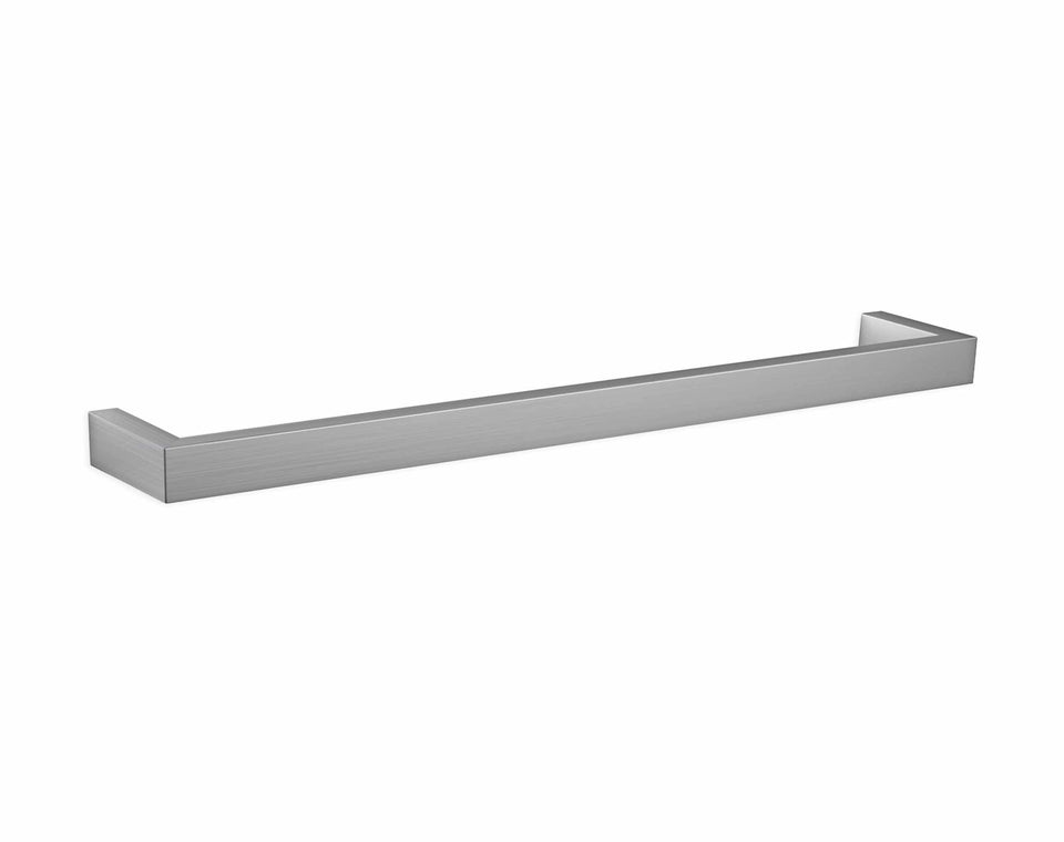 Thermogroup DSS8BR Brushed Square Single Bar Heated Towel Rail (DSS8BR)