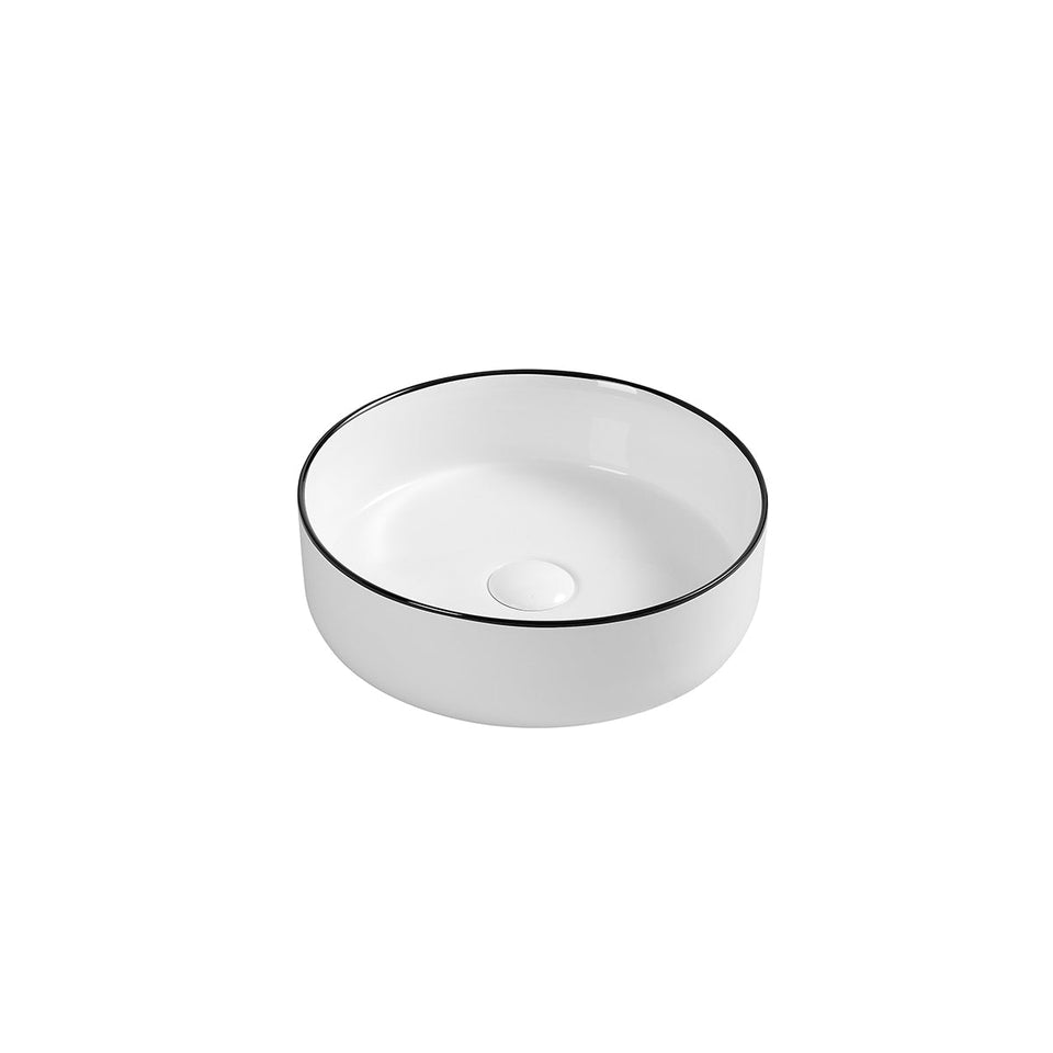 Aulic Dove Gloss White with Black Edge Dove Gloss White with Black Edge