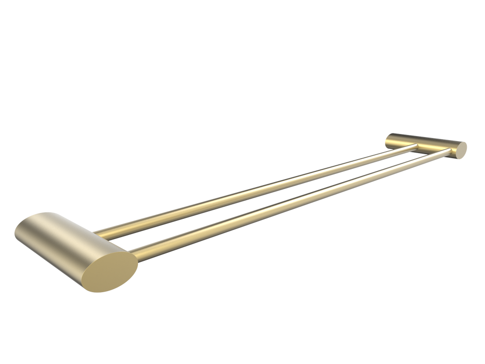 PAR Taps Oracle Towel Rail Double 800mm - Brushed Brass (E21.072.2.41)