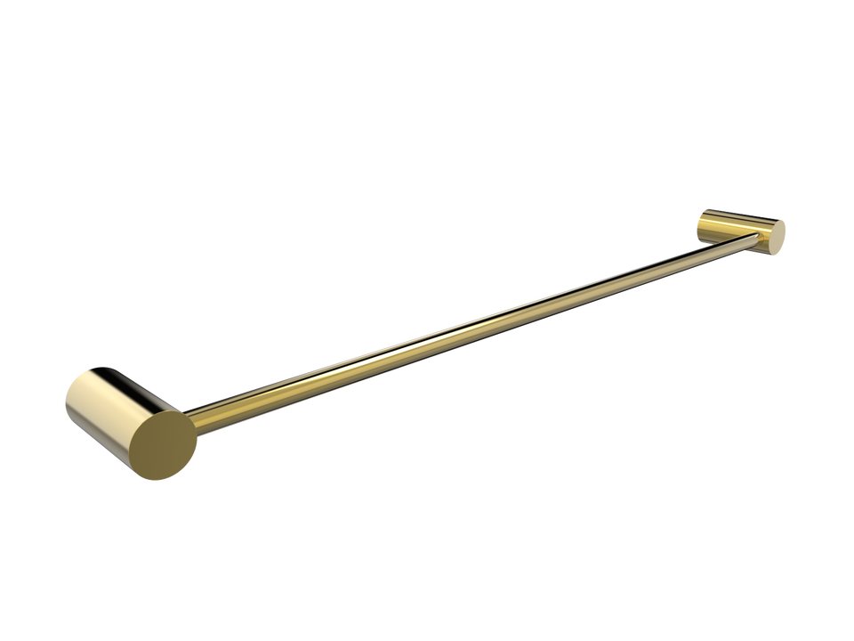 PAR Taps Lugano Towel Rail Single 800mm - 23k Gold (E22.071.2.11)