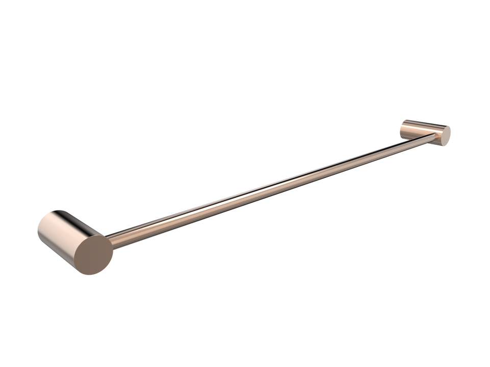 PAR Taps Lugano Towel Rail Single 800mm - Brushed Rose Gold (E22.071.2.21)