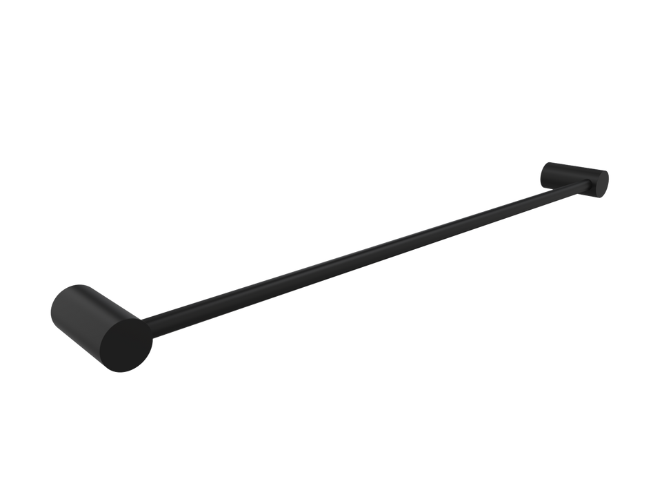 PAR Taps Lugano Towel Rail Single 800mm - Matt Black (E22.071.2.34)
