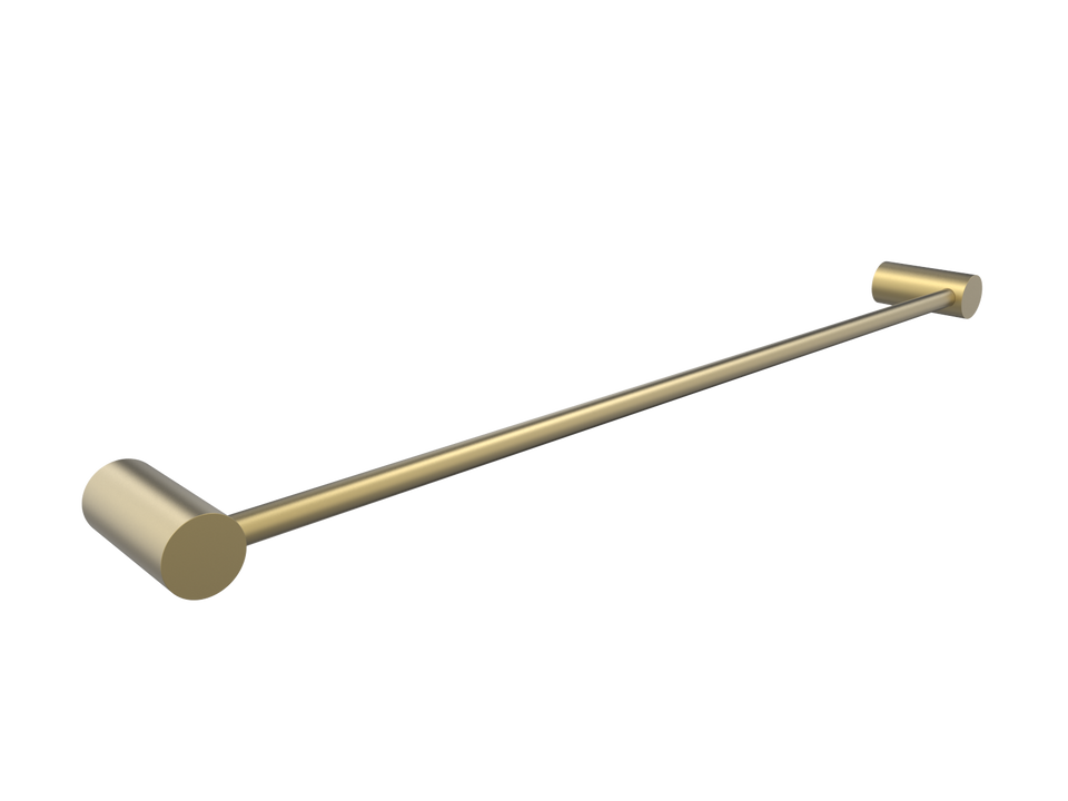 PAR Taps Lugano Towel Rail Single 800mm - Brushed Brass (E22.071.2.41)