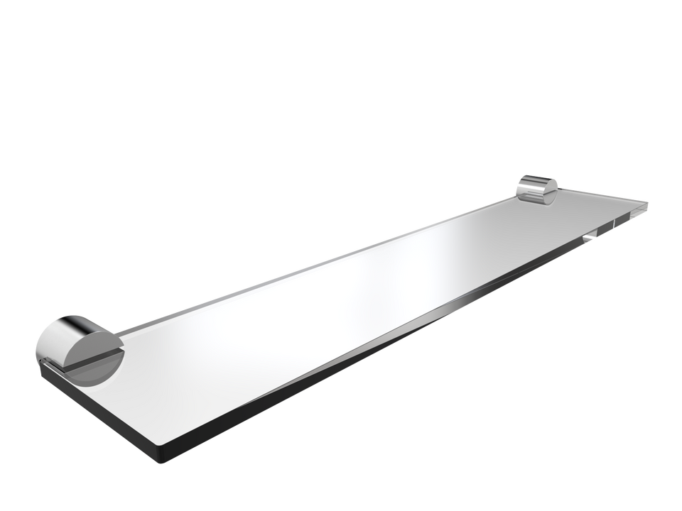 PAR Taps Lugano Shelf Glass - Brushed Chrome (E22.091.1.02)