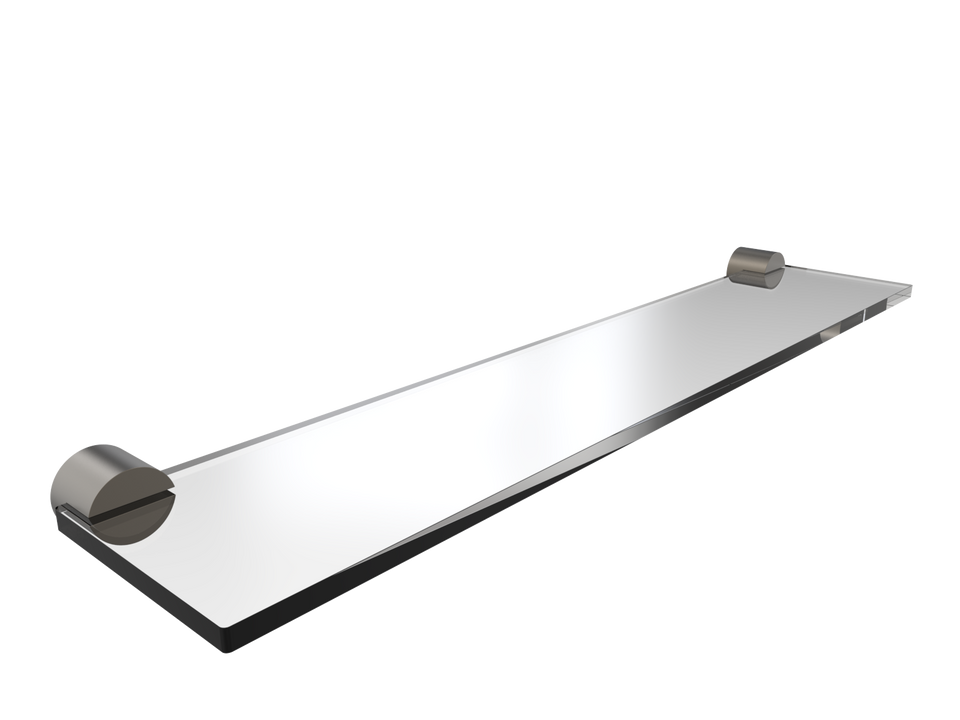 PAR Taps Lugano Shelf Glass - Gunmetal (E22.091.1.23)