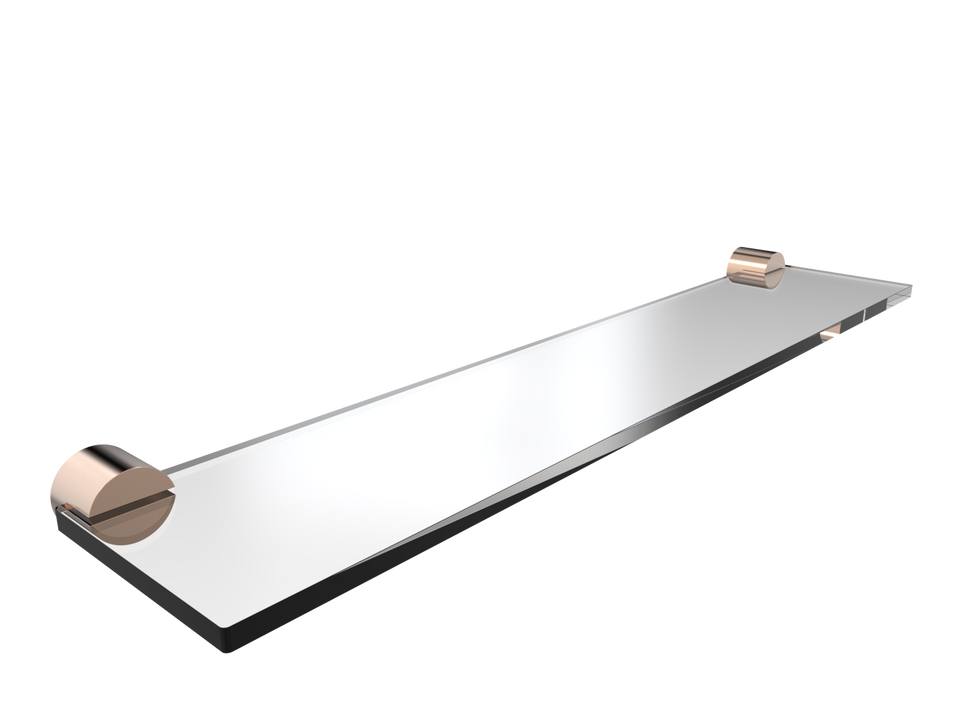 PAR Taps Lugano Shelf Glass - Brushed Rose Gold (E22.091.1.21)