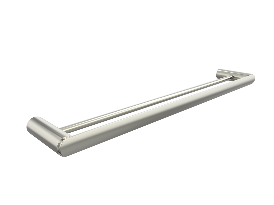 PAR Taps Lava Towel Rail Double 800mm - Brushed Nickel (E23.072.2.25)