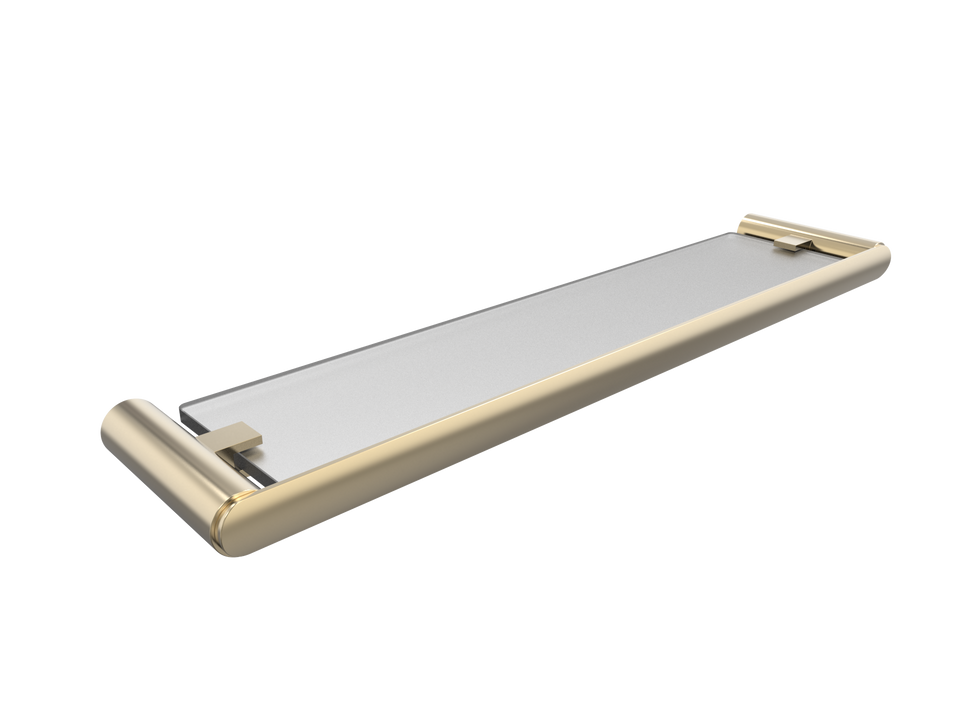 PAR Taps Lava Shelf Glass - Brushed Brass (E23.091.1.41)