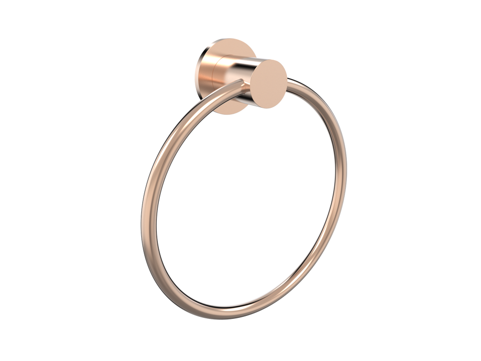 PAR Taps Portsea Towel Ring Holder - Brushed Rose Gold (E29.131.1.21)