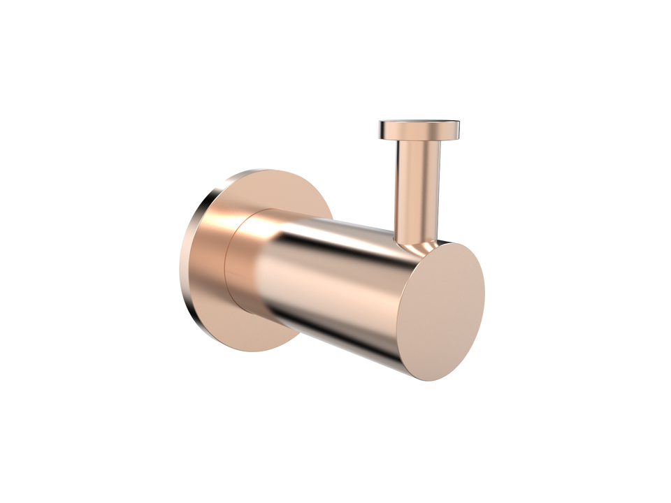 PAR Taps Portsea Robe Hook Holder Single - Brushed Rose Gold (E29.161.1.21)