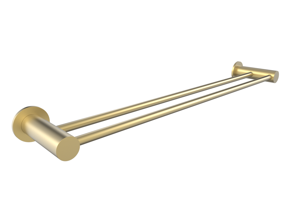 PAR Taps Portsea Towel Rail Double 800mm - Brass (E29.172.2.43)