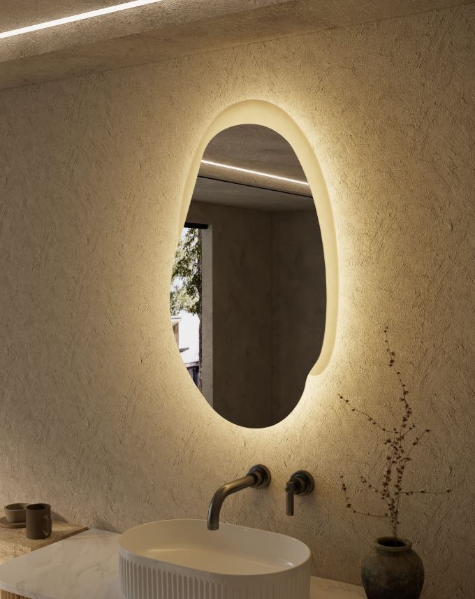 Aulic Evanston Asymetrical LED Mirror