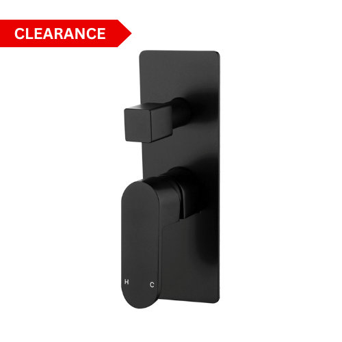 Modern National Eva Mini Shower Diverter Mixer - Matte Black (EVAM009BK)