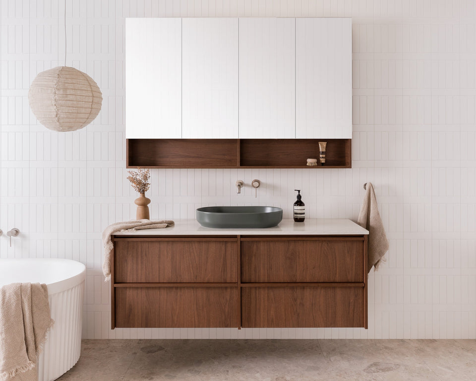 ADP Eli Wall Hung Vanity - 1500mm Right Bowl (ELIFAW1500WHRSS)
