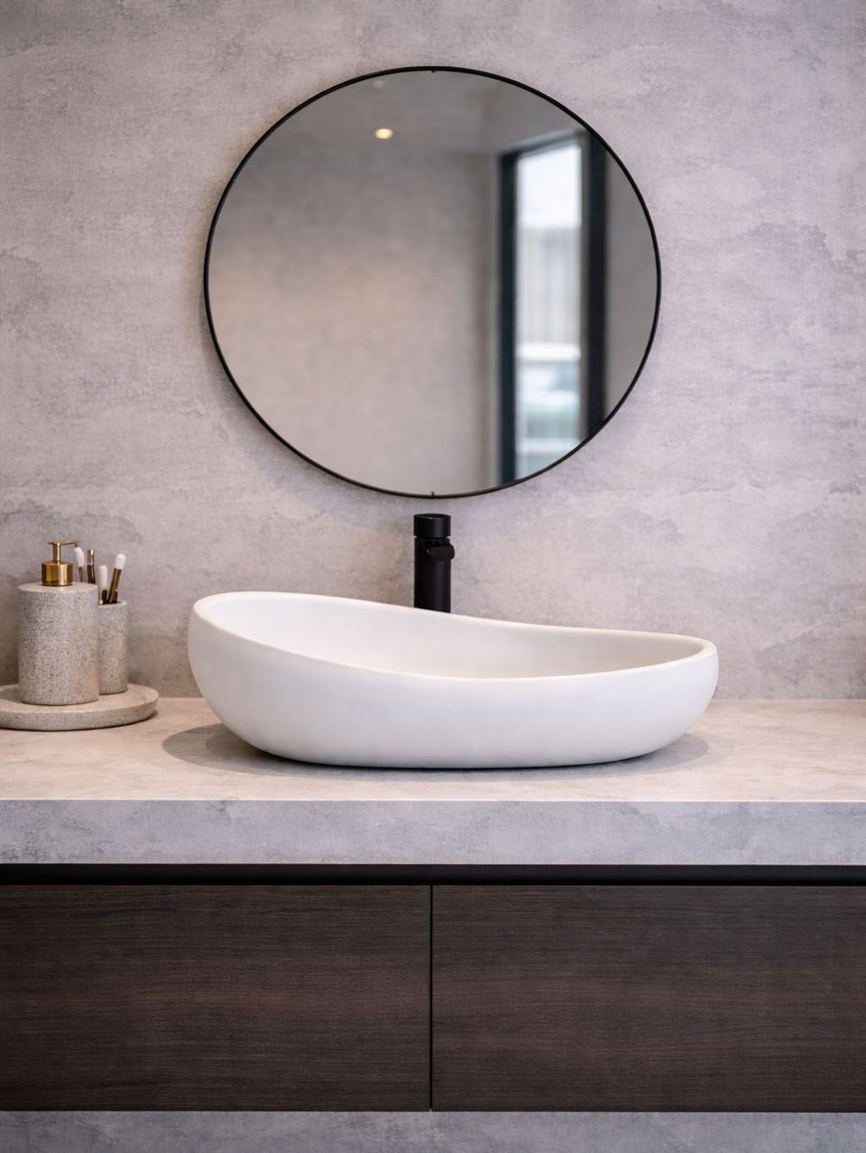 Pietra Bianca Eva Above Counter Basin