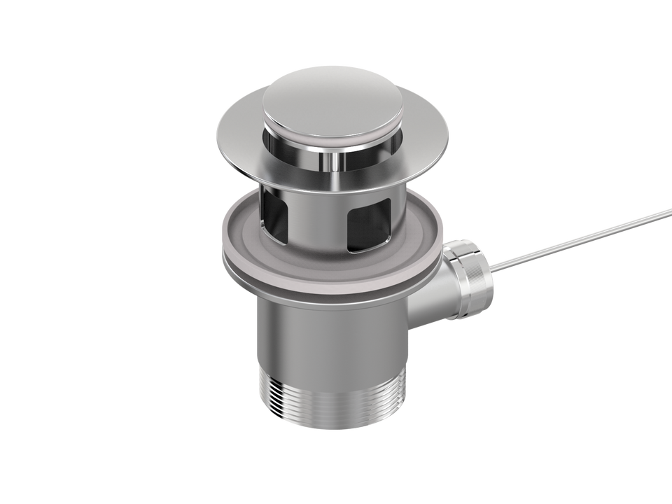PAR Taps Universal Waste 32mm Bidet Overflow - Brushed Chrome (F11.014.2.02)