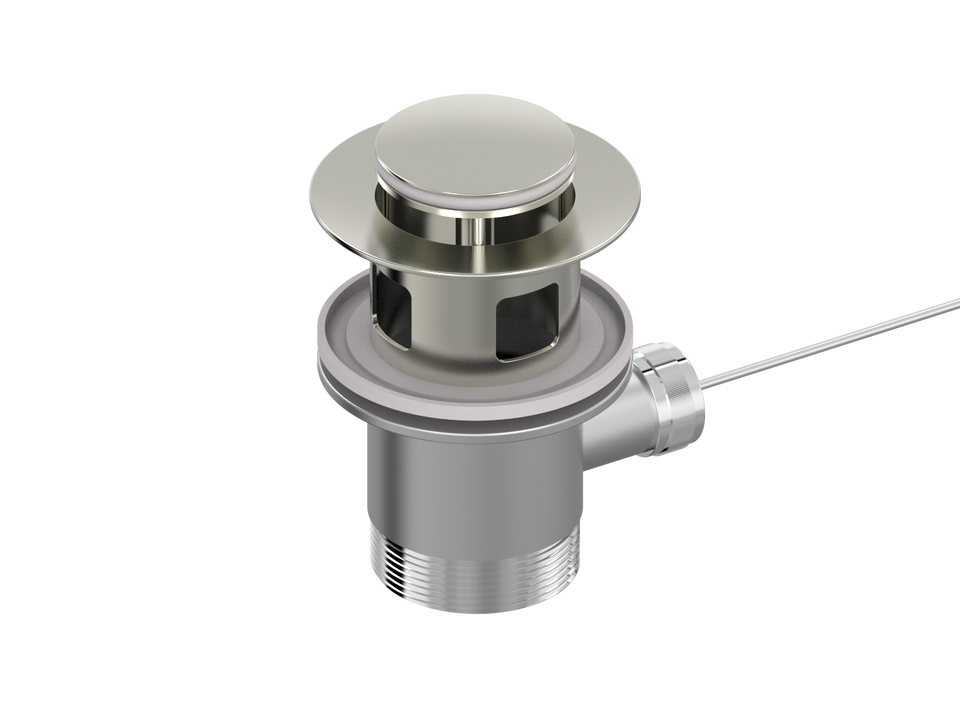 PAR Taps Universal Waste 32mm Bidet Overflow - Brushed Nickel (F11.014.2.25)
