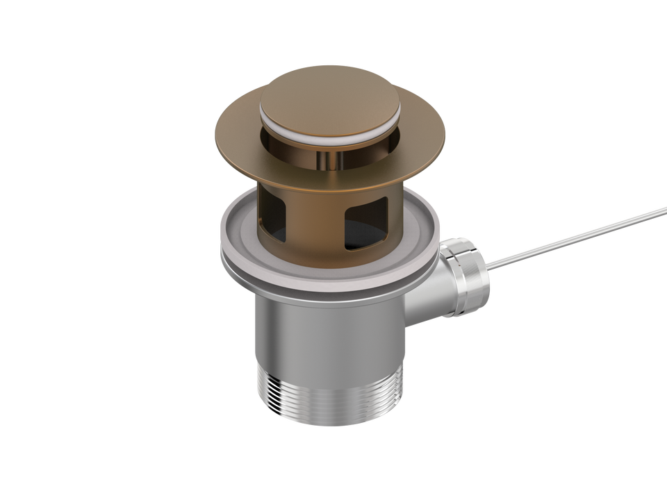 PAR Taps Universal Waste 32mm Bidet Overflow - Burnished (F11.014.2.52)